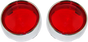 CUSTOM DYNAMICS Bullet Signal Lenses - Chrome/Red Bezel/Lenses for ProBEAM® Bullet Turn Signals - Team Dream Rides