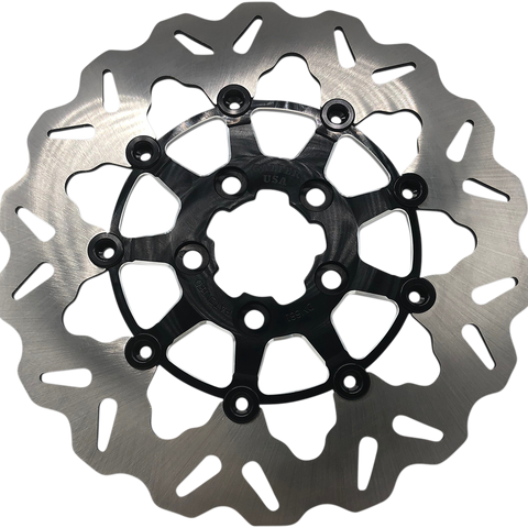 GALFER Wave® Rotor - Black Carrier - Rear Wave® Brake Rotor - Team Dream Rides