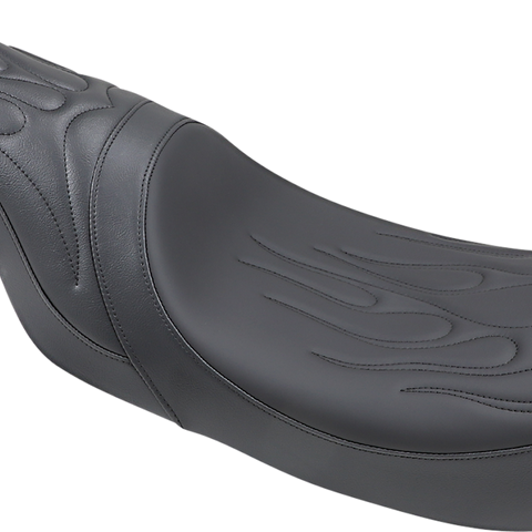 DRAG SPECIALTIES SEATS Predator Seat - Flame Stitched - FLT/HR Predator 2-Up Seat - Team Dream Rides