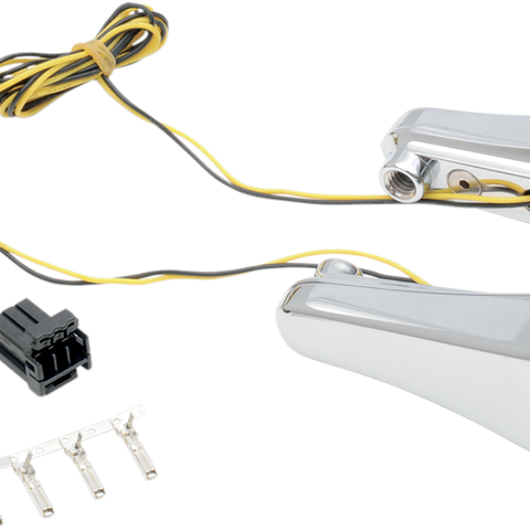 ALLOY ART LED Front Turn Signals - Smooth - Chrome LED Front Turn Signals for Road Glide - Team Dream Rides