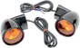 DRAG SPECIALTIES Bullet Turn Signal Lights FLT - Black Bullet-Style Turn Signals - Team Dream Rides