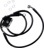 DRAG SPECIALTIES Brake Line - Front - +10" - Black - XL Extended Length Brake Line - Team Dream Rides