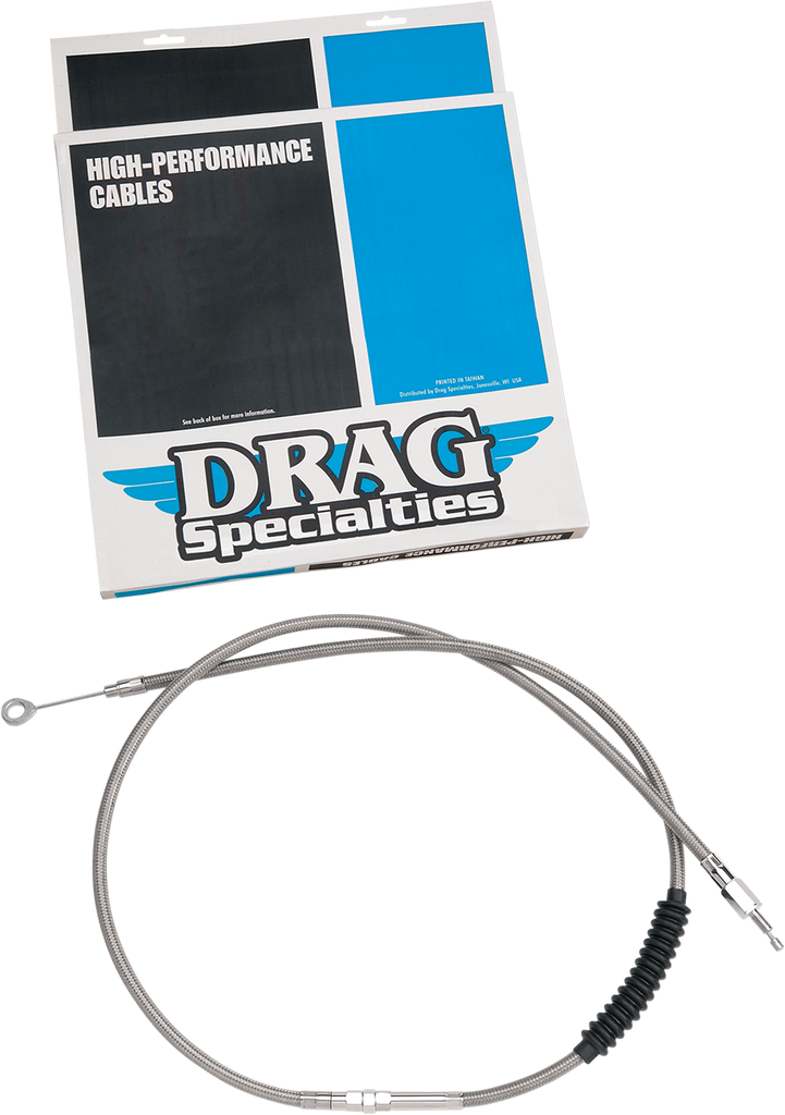 DRAG SPECIALTIES Braided Clutch Cable High-Efficiency Braided Stainless Steel Clutch Cable - Team Dream Rides