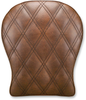 SADDLEMEN Lattice Stitched Pad - Brown -  9" Detachable Pillion Pad - Team Dream Rides