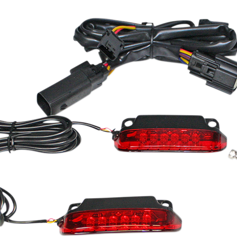 CUSTOM DYNAMICS Luggage Rack Light Bar - Red Luggage Rack LED Light Bar - Team Dream Rides