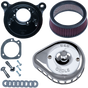 S&S CYCLE Air Cleaner Chrome Mounted 01-17Twin Cam Mini Teardrop Stealth Air Cleaner Kit - Team Dream Rides