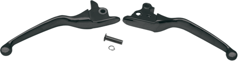 DRAG SPECIALTIES Black Lever Set Wide Blade Lever Set - Team Dream Rides