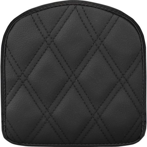 SADDLEMEN Lattice Stitched Sissy Bar Pad - Black Sissy Bar Pad - Team Dream Rides