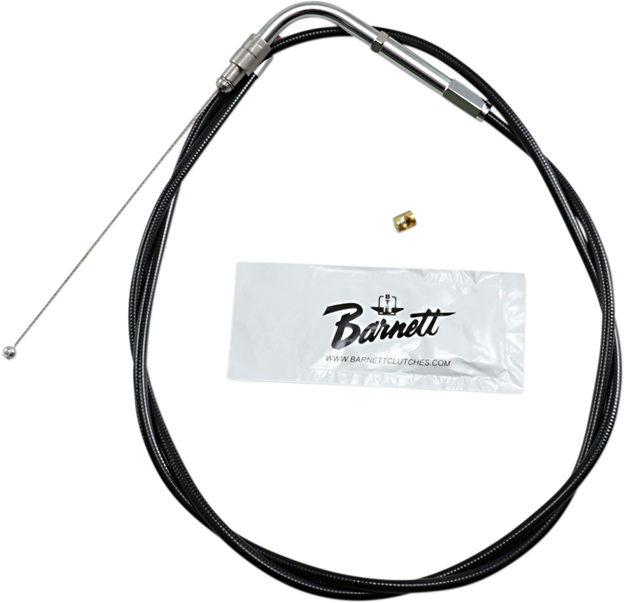 BARNETT Black Throttle Cable for '02 - '07 FLTR Black Vinyl Throttle/Idle Cable - Team Dream Rides