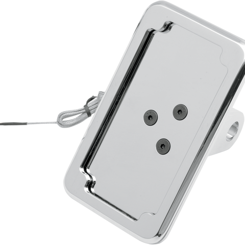 CYCLE VISIONS Vertical License Plate Mount with Light - '86-'07 ST - Chrome In-Close License Plate Holder - Team Dream Rides