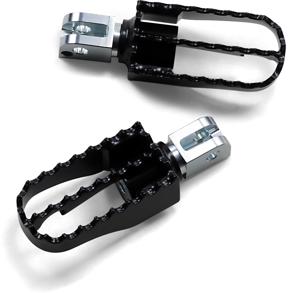 BURLY BRAND MX Passenger Pegs - Black MX-Style Footpegs - Team Dream Rides