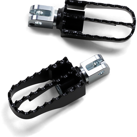 BURLY BRAND MX Passenger Pegs - Black MX-Style Footpegs - Team Dream Rides