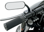 ARLEN NESS Oval Mirror - Black - Left Micro-Mirror — Mini Oval - Team Dream Rides