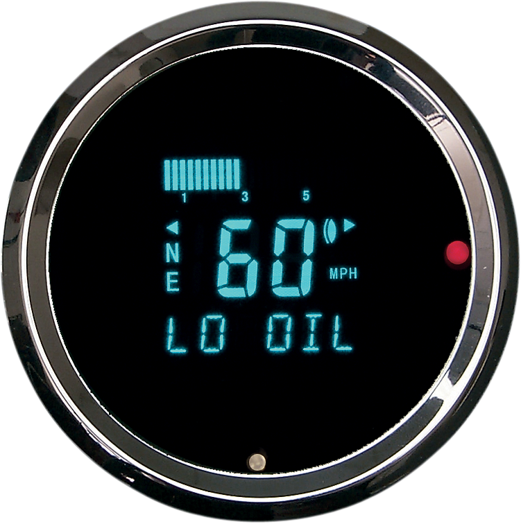 DAKOTA DIGITAL 3011 Model Odyssey II Speedometer with Indicators (Resolution 1 mph) - 3-3/8" 3000 Series Digital Speedometer — 3011 Model - Team Dream Rides
