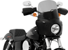 MEMPHIS SHADES HD Roadwarrior Cafe Shield - Black Smoke - 13" Road Warrior Windshield — Without Vent - Team Dream Rides