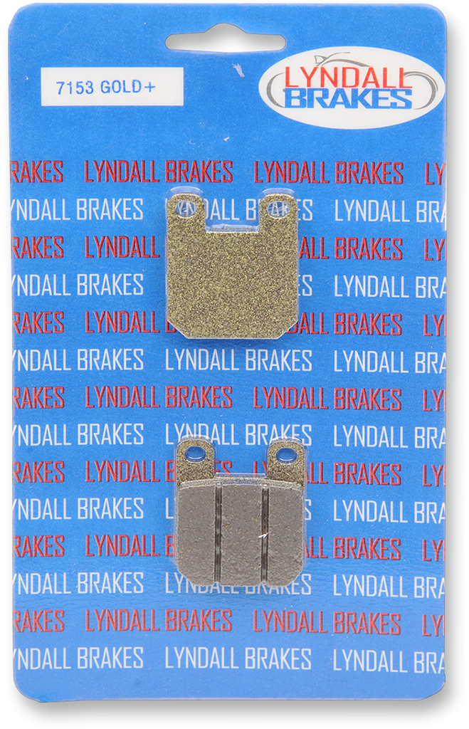 LYNDALL RACING BRAKES LLC Brake Pads - Gold+ PM 2 Piston Organic Indian/Victory Brake Pads - Team Dream Rides