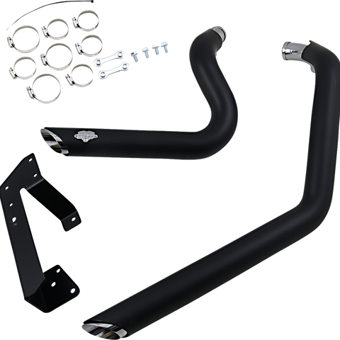 VANCE & HINES Shortshots Staggered Exhaust - Black Shortshots Staggered Exhaust System - Team Dream Rides