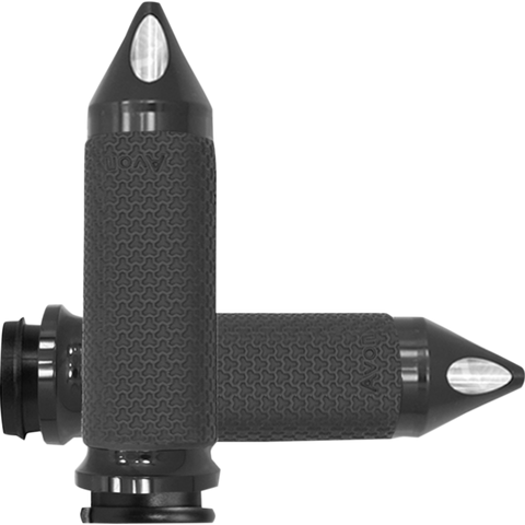 AVON GRIPS Large Anodized Memory Foam Spike Grips for TBW Vibration Dampening Memory Foam Grips - Team Dream Rides