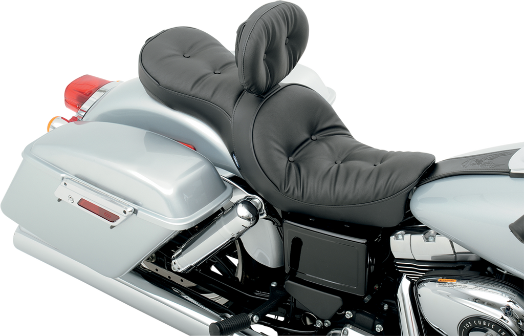 DRAG SPECIALTIES SEATS EZ Glide II Pillow Backrest EZ Glide II™ Large Pillowed Backrest - Team Dream Rides