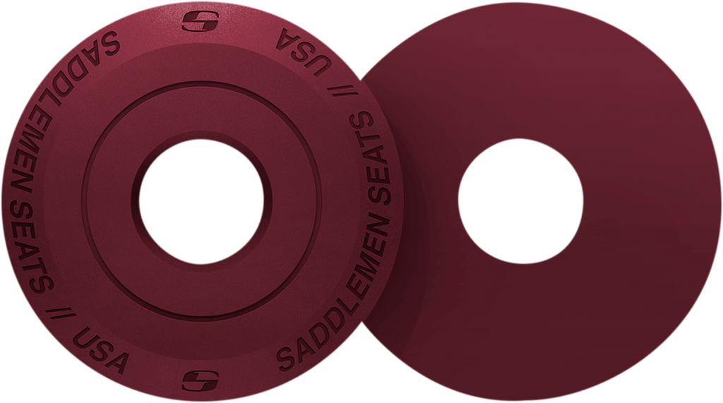 SADDLEMEN Fender Seat Washer - Burgundy Fender Seat Washer - Team Dream Rides