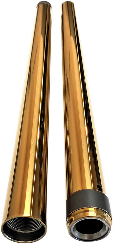 PRO-ONE PERF.MFG. Fork Tube - Gold - 49 mm - 27.50" Length Fork Tubes - Team Dream Rides