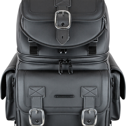 SADDLEMEN BR3400D Sissy Bar Bag - Black BR3400D Sissy Bar Bag - Team Dream Rides