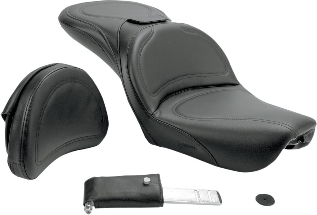 SADDLEMEN Explorer Seat - Backrest - FXDWG '04-'05 Explorer 2-Up Seat - Team Dream Rides