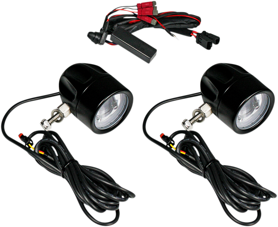 CUSTOM DYNAMICS LED Fog Light - Universal - Black ProBEAM® LED Halo Fog Lamps - Team Dream Rides
