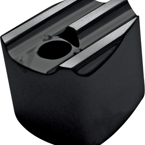 COVINGTONS Ignition Switch - Cover - Gloss Black - Finned Billet Aluminum Ignition Switch Cover - Team Dream Rides