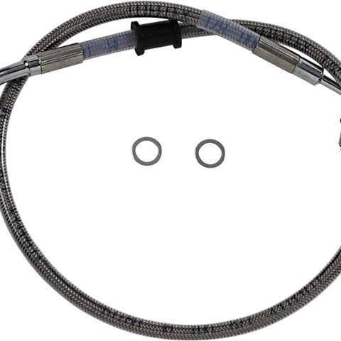 DRAG SPECIALTIES Brake Line - Softail '18+ - Stainless Steel Standard Length Brake Line Kit - Team Dream Rides