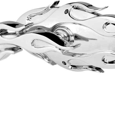 ARLEN NESS Mirror - Right - Chrome Micro-Mirror — Flamed - Team Dream Rides