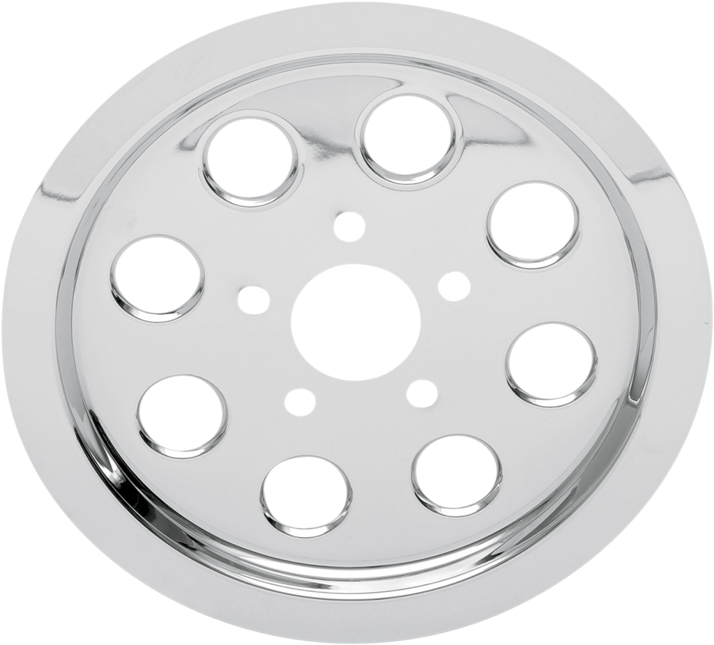 DRAG SPECIALTIES Rear Pulley Insert - XL '91-'03 Chrome Outer Rear Pulley Insert - Team Dream Rides