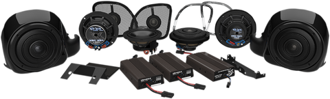 WILD BOAR AUDIO 900 Watt 6-Speaker Complete Amplified Kit 900 Watt 6-speaker Complete Amplified Kit - Team Dream Rides