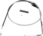DRAG SPECIALTIES 46" Braided Idle Cable w/ Cruise Stainless Braided Throttle/Idle Cable - Team Dream Rides