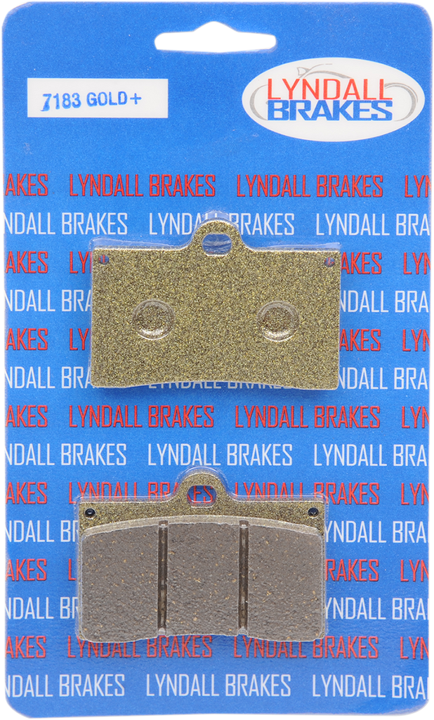 LYNDALL RACING BRAKES LLC Brake Pads - Gold+ Brembo Organic Indian/Victory Brake Pads - Team Dream Rides