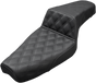 SADDLEMEN Step Up Seat - Lattice Stitched - Black - XL Step Up Seat — Lattice Stitched - Team Dream Rides
