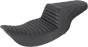 SADDLEMEN Step Up Seat - Tuck and Roll/Lattice Stitched - Black Step Up Seat — Tuck and Roll/Lattice Stitched - Team Dream Rides