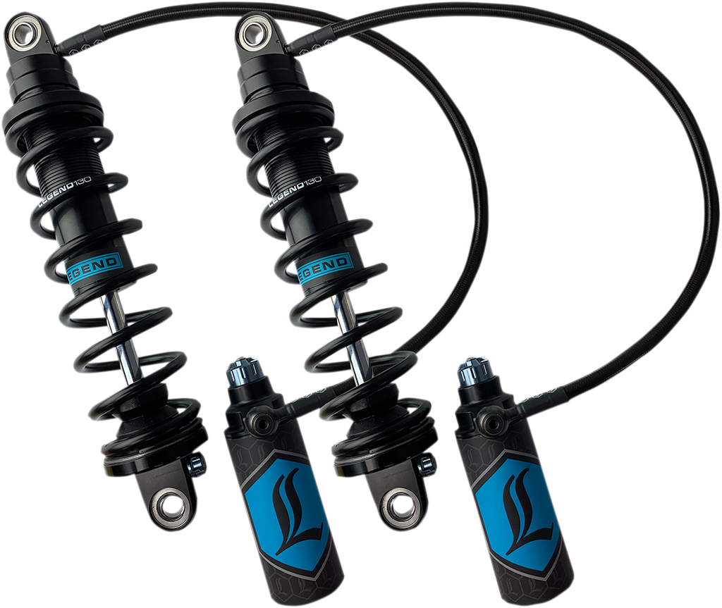 LEGEND SUSPENSION REVO ARC Remote Reservoir Shocks - Heavy Duty - Black - 13" - '09-'13 FL REVO ARC Remote Reservoir FL Coil Suspension - Team Dream Rides