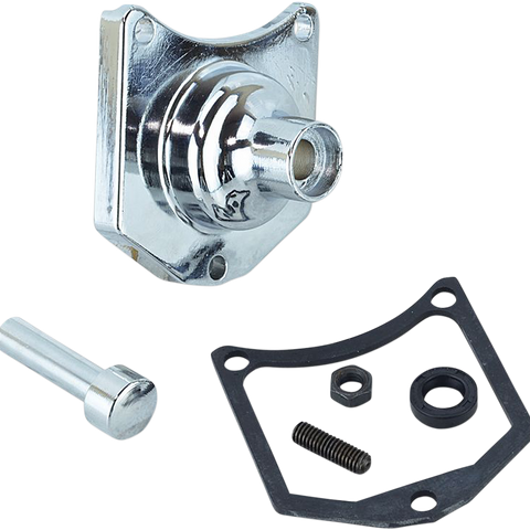 DRAG SPECIALTIES Solenoid End Cover - Starter Button - Chrome Solenoid End Cover/Starter Buttons - Team Dream Rides