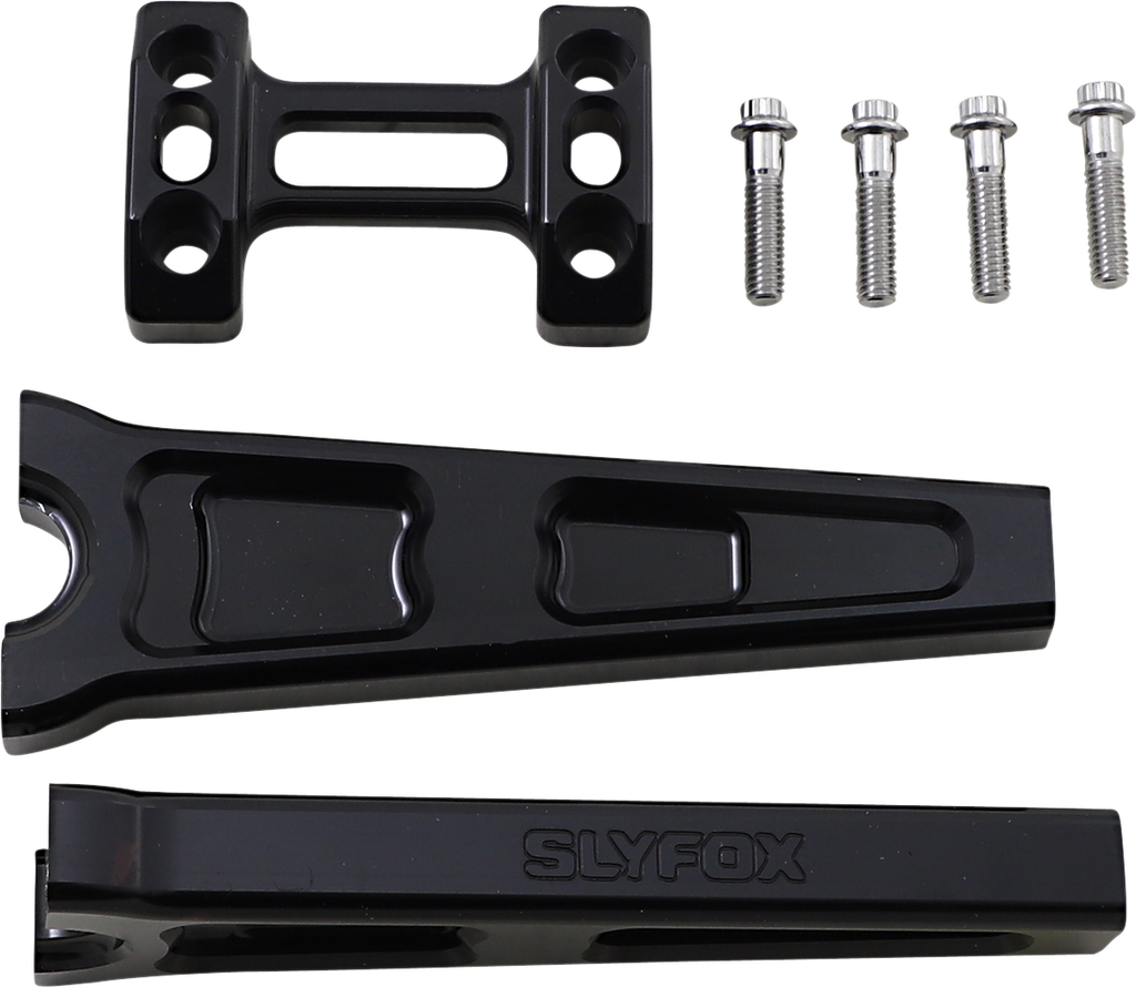 SLYFOX Black 8" Straight Riser for 1" Handlebars Handlebar Riser Kit - Team Dream Rides
