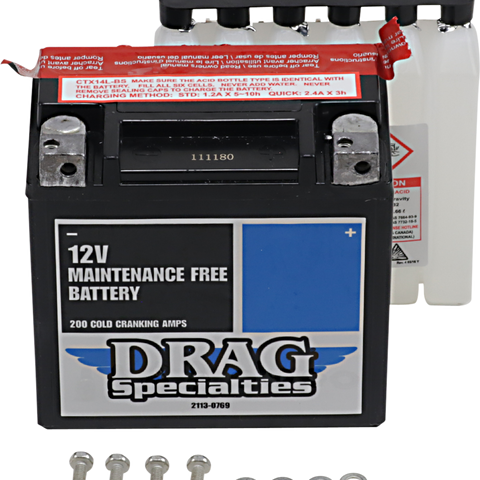 DRAG SPECIALTIES BATTERIES AGM Battery - YTX14LBSFT AGM Maintenance-Free Battery - Team Dream Rides