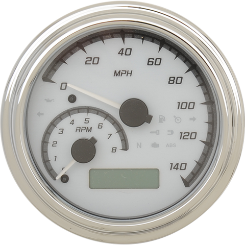 DAKOTA DIGITAL MXV Series Analog Gauge System - White/Gray/Chrome MVX Series Analog Gauge System — 2011WGC Model - Team Dream Rides