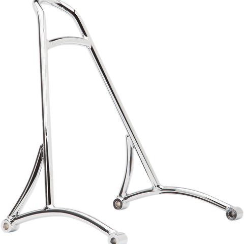 BURLY BRAND Sissy Bar - Short - Chrome - Dyna Short Sissy Bar - Team Dream Rides