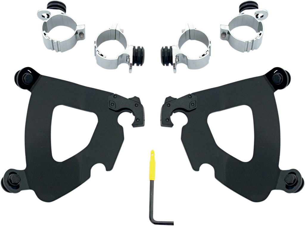 MEMPHIS SHADES HD Gauntlet Mounting Kit - Black - XL 48 Gauntlet Fairing Trigger-Lock Hardware Kit - Team Dream Rides