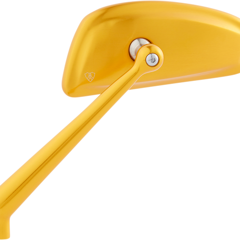 ARLEN NESS Tearchop Mirror- Lefthand - Gold Tearchop Mirror - Team Dream Rides