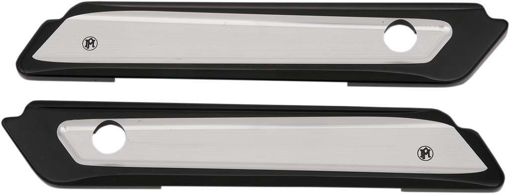 PERFORMANCE MACHINE (PM) Saddlebag Latch - Black Chrome - Contrast Cut Saddlebag Hinge Covers - Team Dream Rides