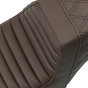 SADDLEMEN Step Up Seat - Tuck and Roll/Lattice Stitched - Brown Step Up Seat — Rear Lattice Stitch/Tuck and Roll - Team Dream Rides