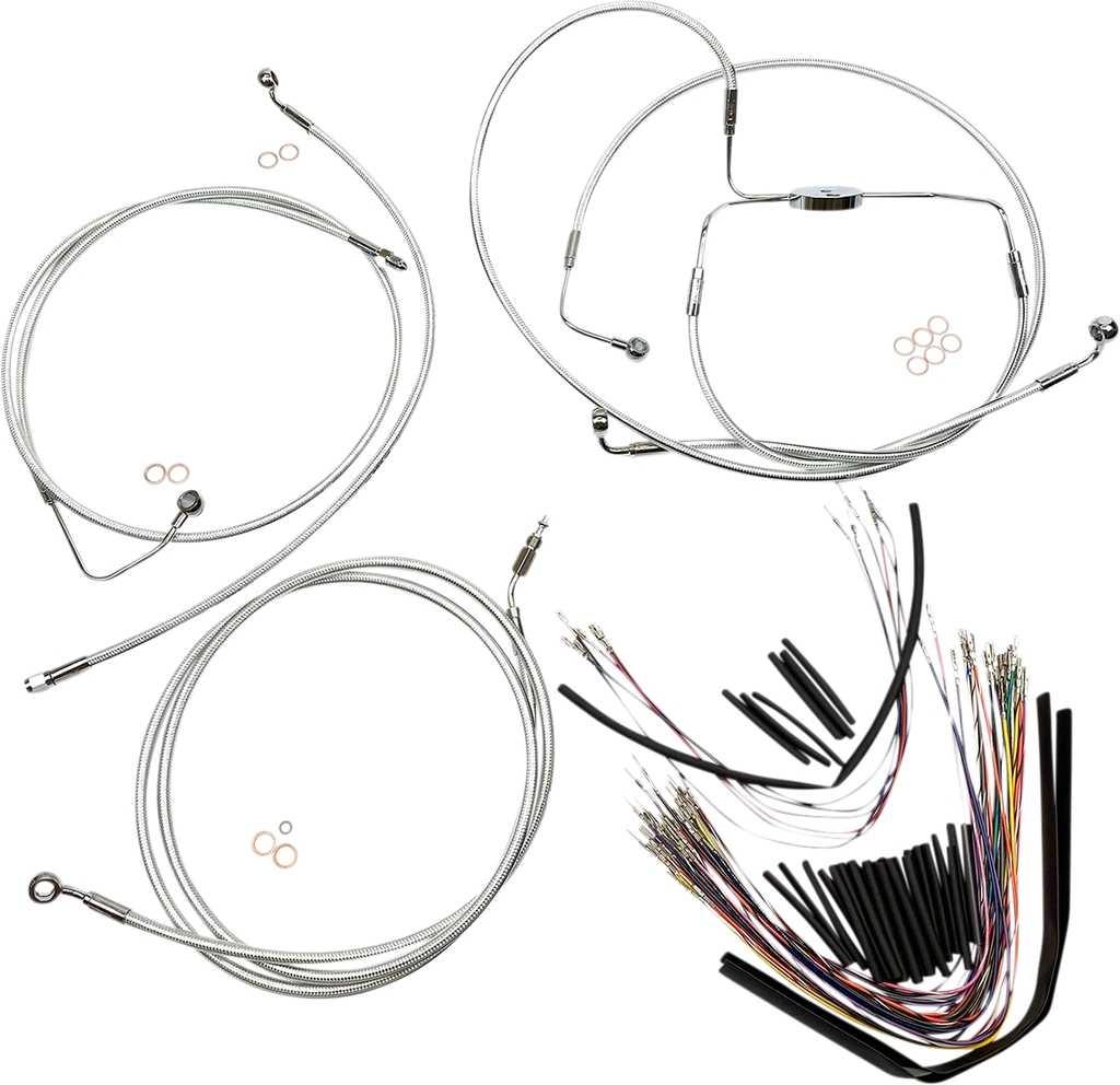 MAGNUM Sterling Chromite II® Control Cable Kit Sterling Chromite II® Designer Handlebar Installation Kit - Team Dream Rides