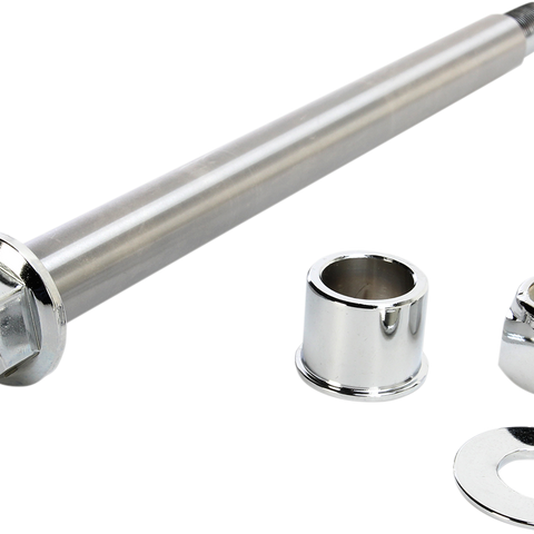DRAG SPECIALTIES Axle - Front - Chrome - 00-06 FXSTS Chrome Axle Kit - Team Dream Rides