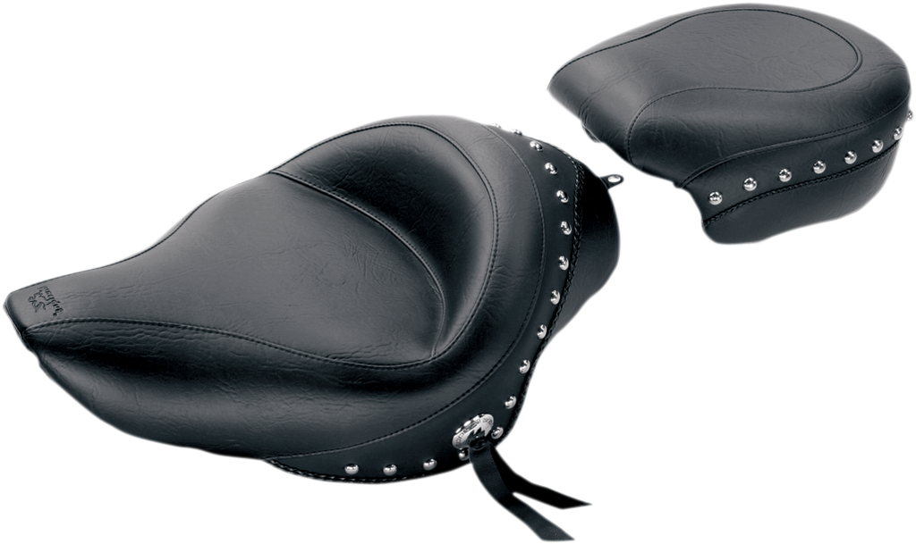 MUSTANG Wide Studded Solo Seat - XL '04+ Wide Vintage Solo Seat - Team Dream Rides
